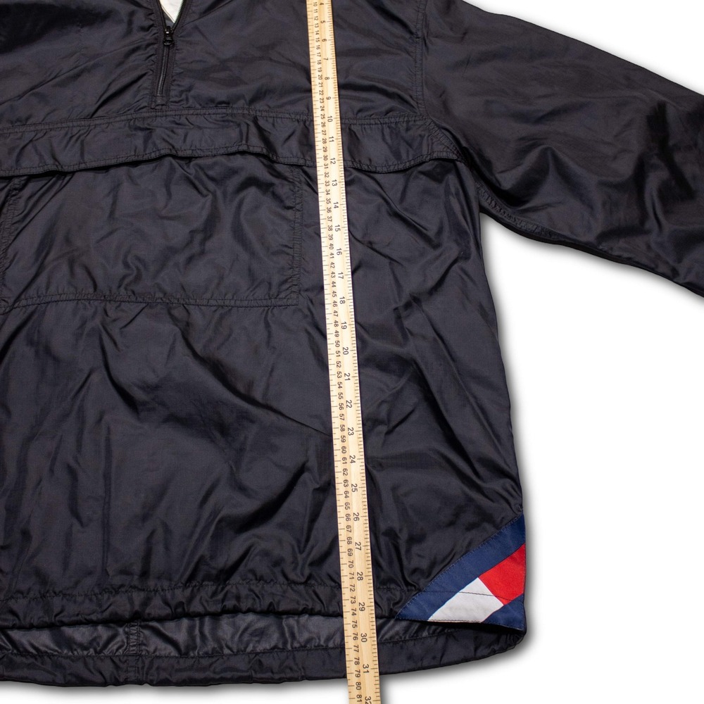 Tommy Hilfiger Anorak Windbreaker Jacket Mens XXL Black Excellent - Picture 5 of 6